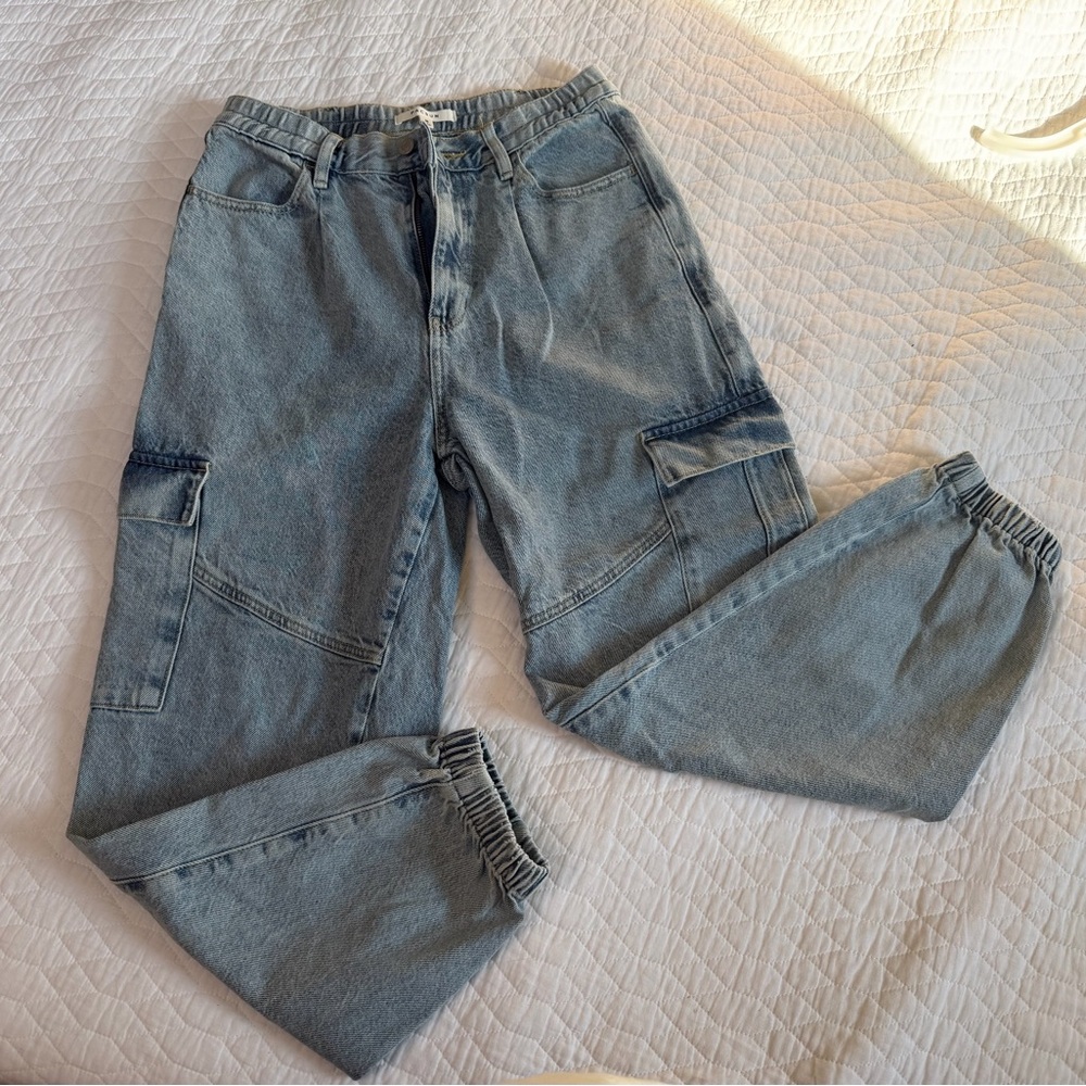 Pacsun Light Blue Cargo Jeans MEDIUM